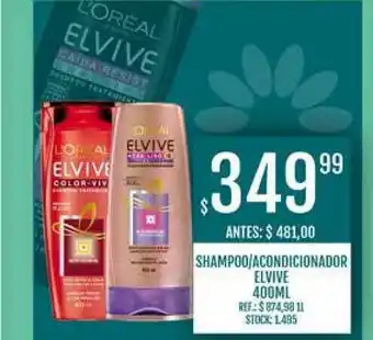 Supermercados Todo Shampoo Acondicionador Elvive 400ml oferta
