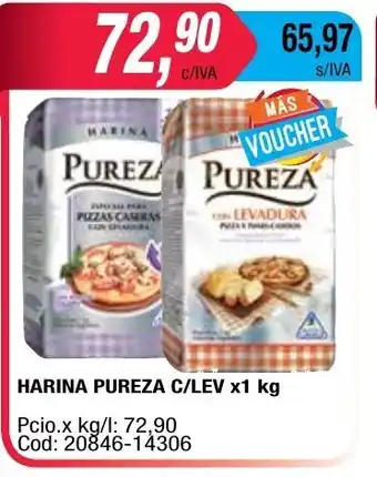 Maxiconsumo Pureza Harina C/Lev x1 kg oferta