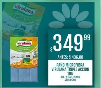 Supermercados Todo Paño Microfibra Virulana Triple Acción 1un oferta