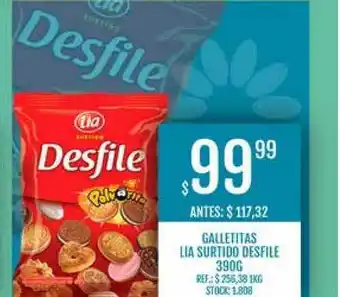 Supermercados Todo Galletitas Lia Surtido Desfile 390g oferta