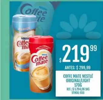 Supermercados Todo Coffe Mate Nestlé Original Light 170g oferta