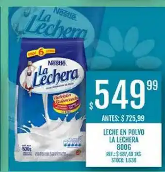 Supermercados Todo Leche En Polvo La Lechera 800gr oferta