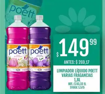 Supermercados Todo Limpiador Líquido Poett Varias Fragancias 1,8l oferta