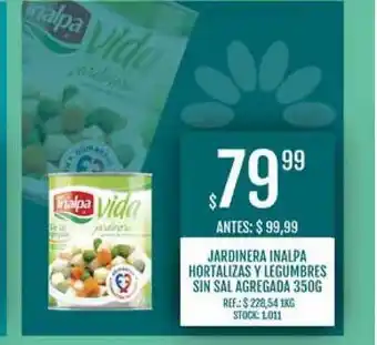 Jardinera Inalpa Hortalizas Y Legumbres Sin Sal Agregada 350g