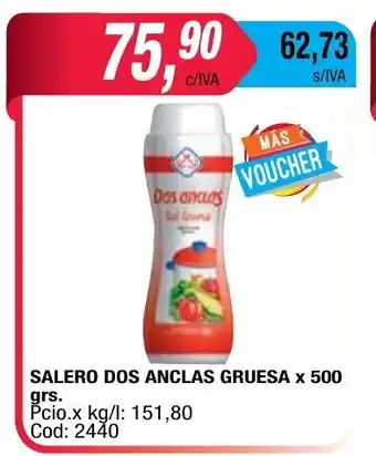 Maxiconsumo Dos Anclas Salero Gruesa x 500 grs. oferta