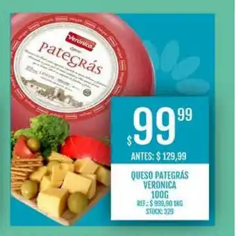Supermercados Todo Queso Pategras Vernoica 100g oferta