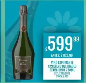 Supermercados Todo Vino Espumante Casillero Del Diablo Extra Brut 750ml oferta