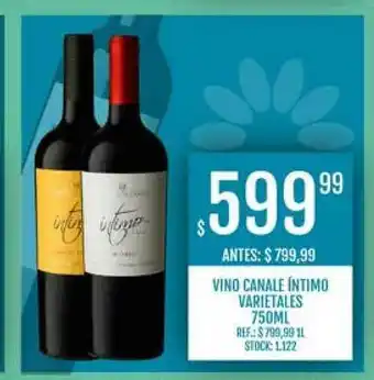 Supermercados Todo Vino Canale íntimo Varietales 750ml oferta