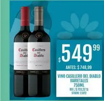 Supermercados Todo Vino Casillero Del Diablo Varietales 750ml oferta