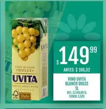 Supermercados Todo Vino Uvita Blanco Dulce 1l oferta