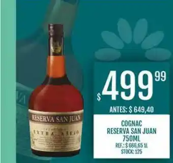Supermercados Todo Cognac Reserva San Juan 750ml oferta