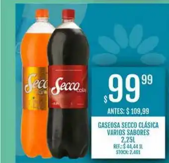 Supermercados Todo Gaseosa Secco Clásica Varios Sabores 2,25l oferta