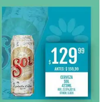 Supermercados Todo Cerveza Sol 473ml oferta