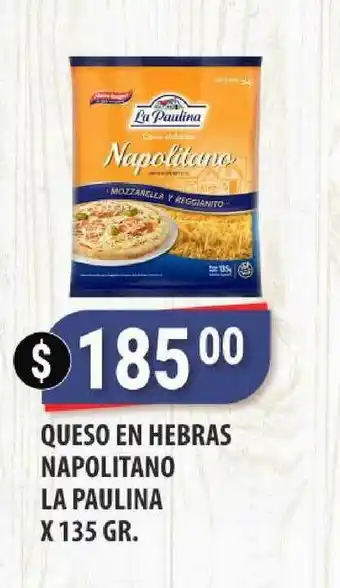 Supermercados Mayor Queso En Herbas Napolitano La Paulina x 135gr oferta