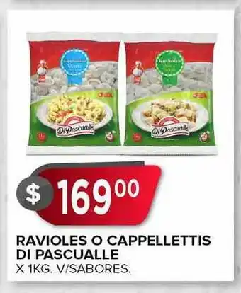 Supermercados Mayor Ravioles O Cappellettis Di Pascualle x 1kg oferta