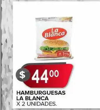 Supermercados Mayor Hamburguesas La Blanca x 2un oferta