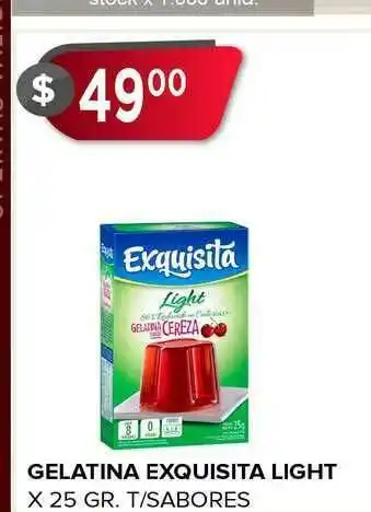 Supermercados Mayor Gelatina Exquisita Light x 25gr oferta