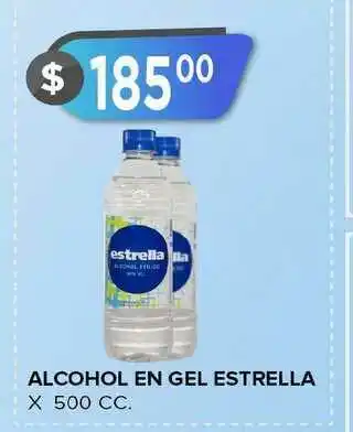 Supermercados Mayor Alcohol En Gel Estrella x 500cc oferta