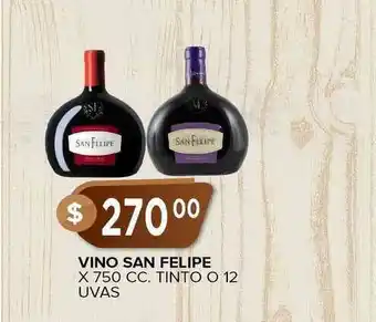 Vino San Felipe Tinto O 12 Uvas x 750cc