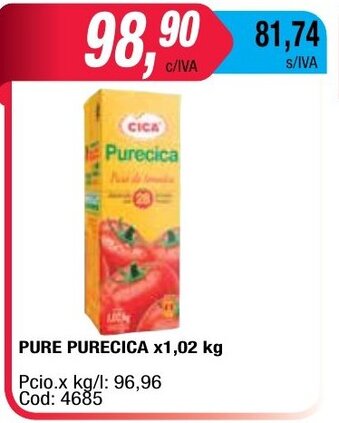 Maxiconsumo Purecica Pure x1,02 kg oferta