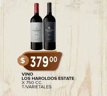 Supermercados Mayor Vino Los Haroldos Estate x 750cc oferta