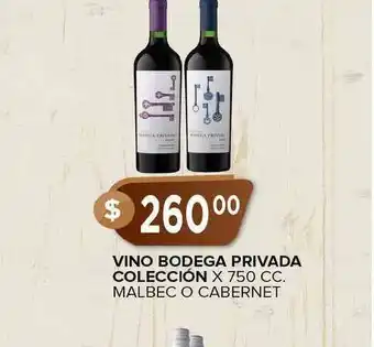 Supermercados Mayor Vino Bodega Privada Colección x 750cc oferta
