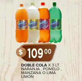 Supermercados Mayor Doble Cola Naranja Pomelo Manzana O Lima Limón x 3lt oferta