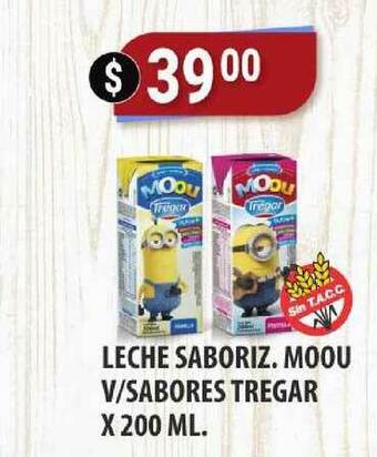 Supermercados Mayor Leche Saboriz. Moou V Sabores Tregar x 200ml oferta