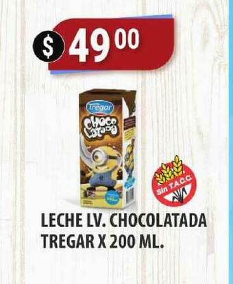 Supermercados Mayor Leche Lv. Chocolatada Tregar x 200ml oferta