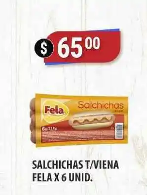 Supermercados Mayor Salchicas T Viena Fela x 6 unid oferta
