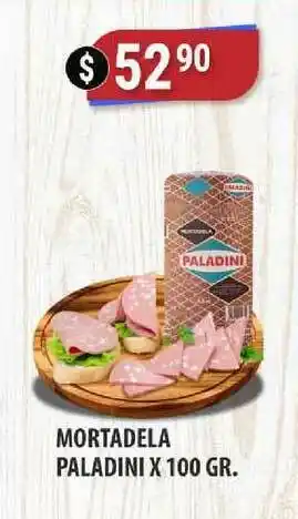 Supermercados Mayor Mortadela Paladini x 100gr oferta