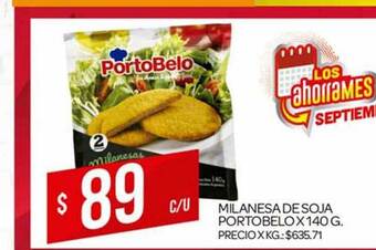 Supermercados DIA Milanesa De Soja Portobelo x 140 g oferta