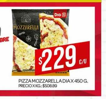 Supermercados DIA Pizza Mozzarella Dia x 450 g oferta