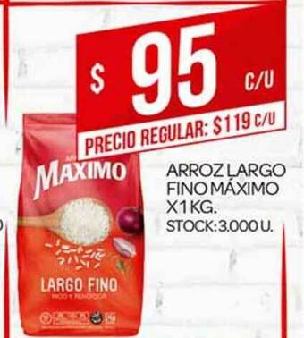 Supermercados DIA Arroz Largo Fino Máximo x 1kg oferta