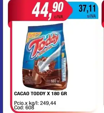 Maxiconsumo Toddy Cacao x 180gr oferta