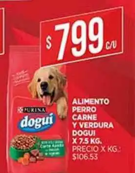Supermercados DIA Alimento Perro Carne Y Verdura Dogui x 7.5 kg oferta
