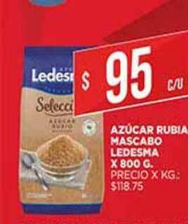Supermercados DIA Azúcar Rubia Mascabo Ledesma x 800 g oferta