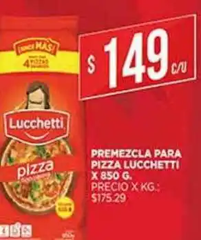 Supermercados DIA Premezcla Para Pizza Lucchetti x 850 g oferta