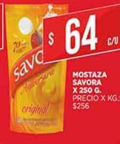 Supermercados DIA Mostaza Savora x 250 g oferta