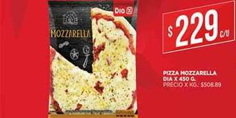 Supermercados DIA Pizza Mozzarella Dia x 450 g oferta