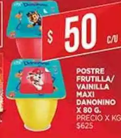 Supermercados DIA Postre Frutilla Vainilla Maxi Danonino x 80 g oferta