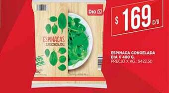 Supermercados DIA Espinaca Congelada Dia x 400 g oferta