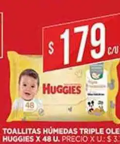 Supermercados DIA Toallitas Húmedas Triple Oleo Huggies oferta