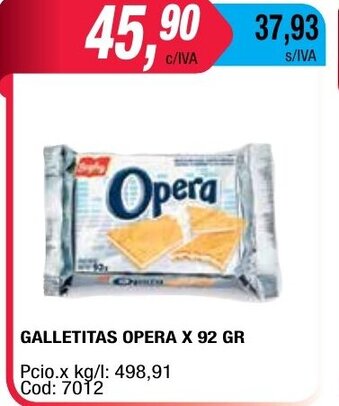 Maxiconsumo Opera Galletitas x 92gr oferta