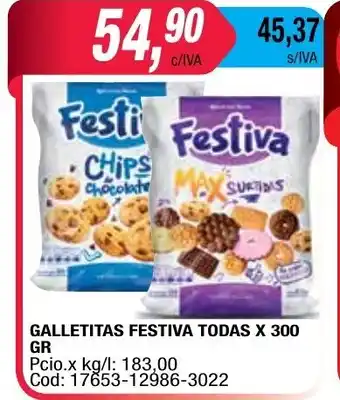 Maxiconsumo Festiva Galletitas Todas x 300gr oferta