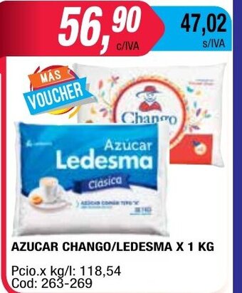 Maxiconsumo Azucar Chango/Ledesma x 1kg oferta