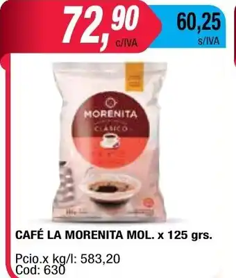 Maxiconsumo La Morenita Cafè Mol. x 125grs. oferta