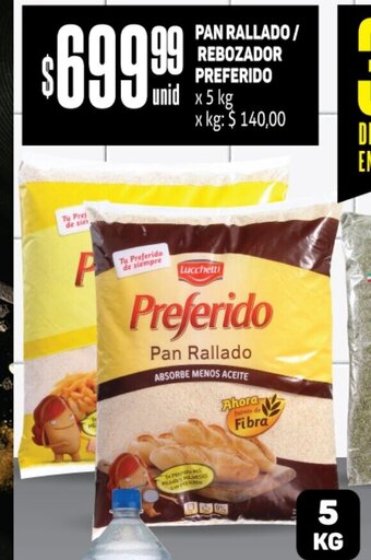 Makro Pan Rallado/ Rebozador Preferido x 5 kg oferta