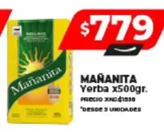 Supermayorista Vital MAÑANITA Yerba x 500gr. oferta