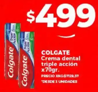 Supermayorista Vital COLGATE Crema dental triple acción x 70gr. oferta